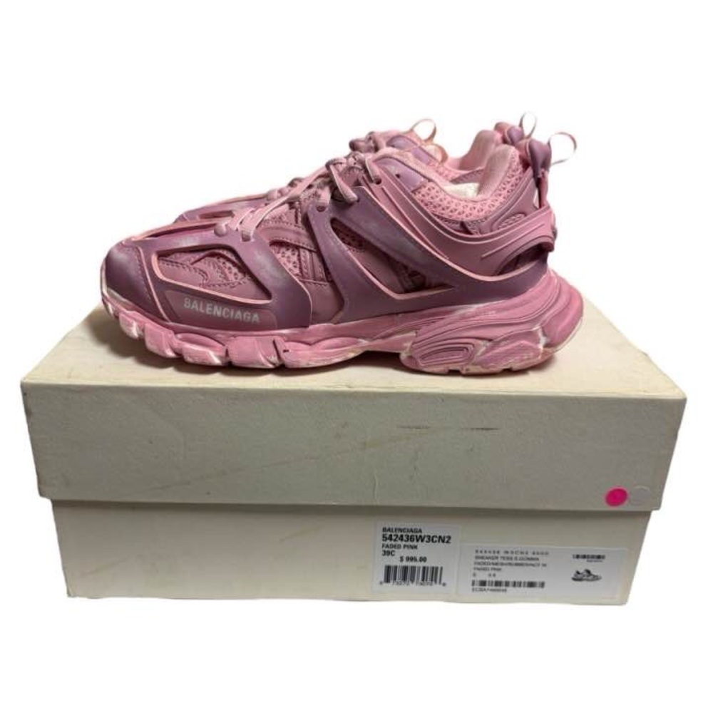 Balenciaga Track Sneakers Platform Pink White IT39 W39 Women Trainers Runners